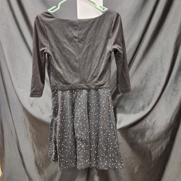 LC Lauren Conrad Black and White Fit and Flare Dress - Picture 4 of 9